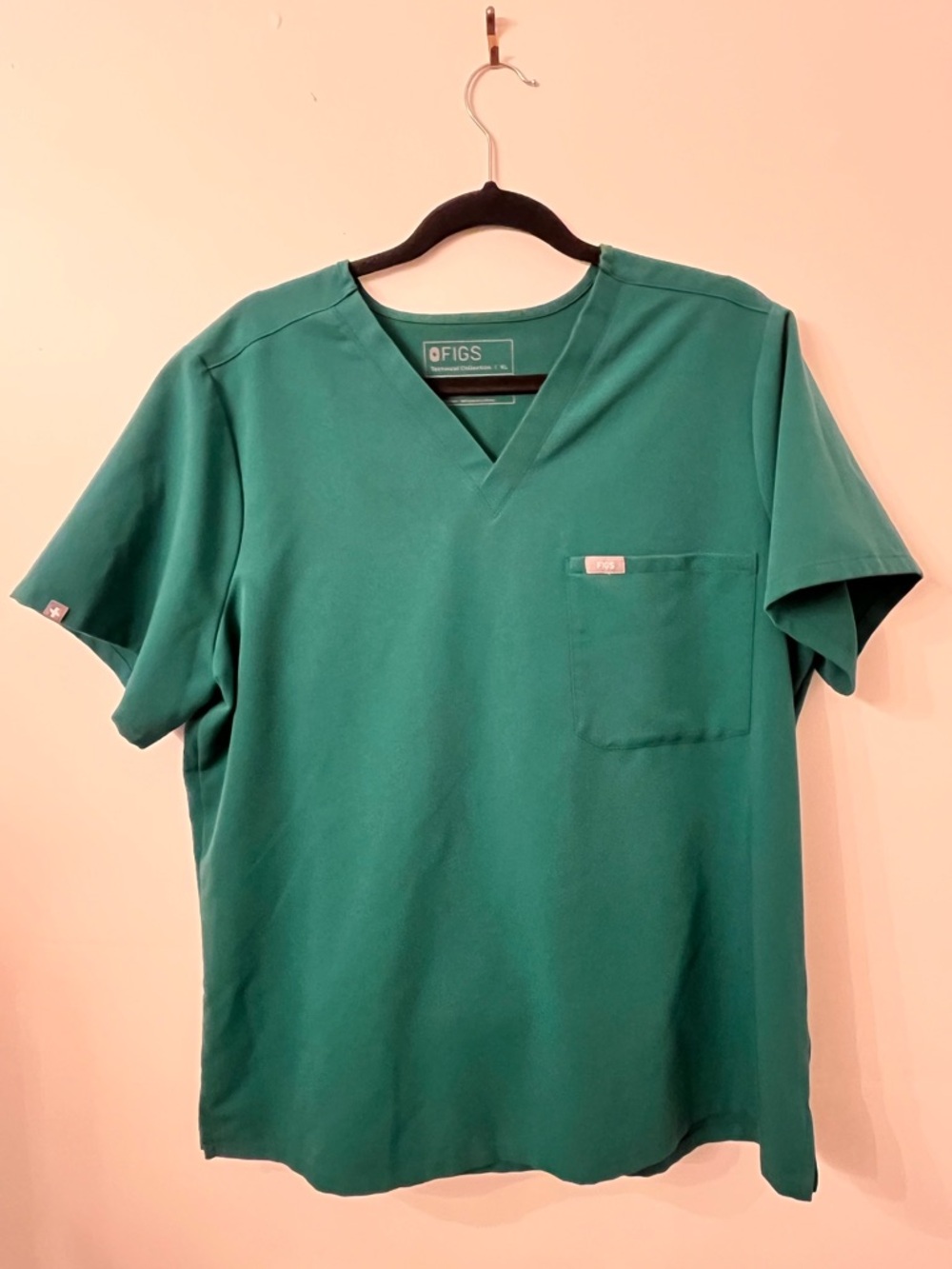 FIGS Scrub Top Catarina Hunter Green XL